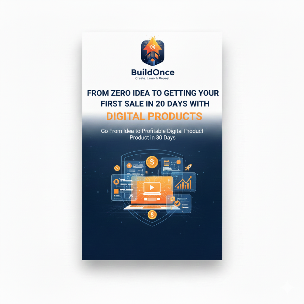 From Zero idea To Getting your First Sale in 20 days with Digital Products